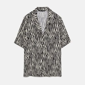 Zara Animal Print Button Down 🦓